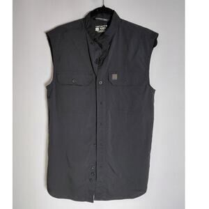 Carhartt Force TW5291-M Relaxed Fit Vest Black Solid Sleeveless Men Size S